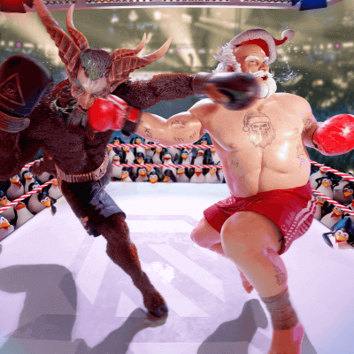 Christmas deadly showdown - Santa Claus VS Krampus