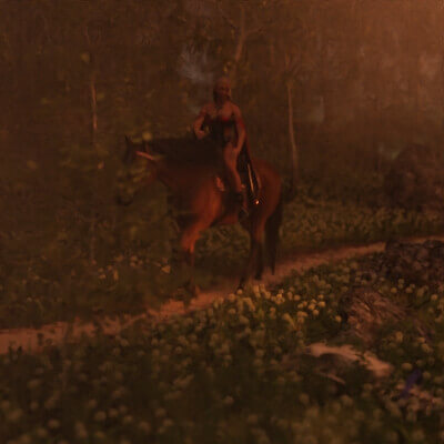 On her Way to the Meeting Point