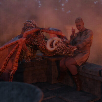 The Hatchling and his Trainer