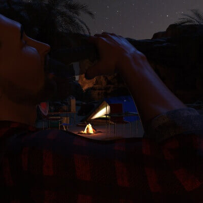 Camping in the Vallley.