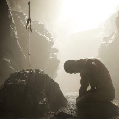 The Solemn Grave of the Fallen King