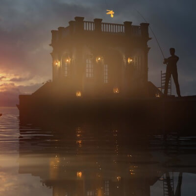 The house in the water