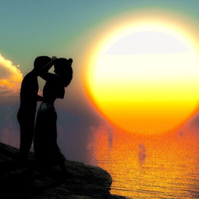 Romantic sunset