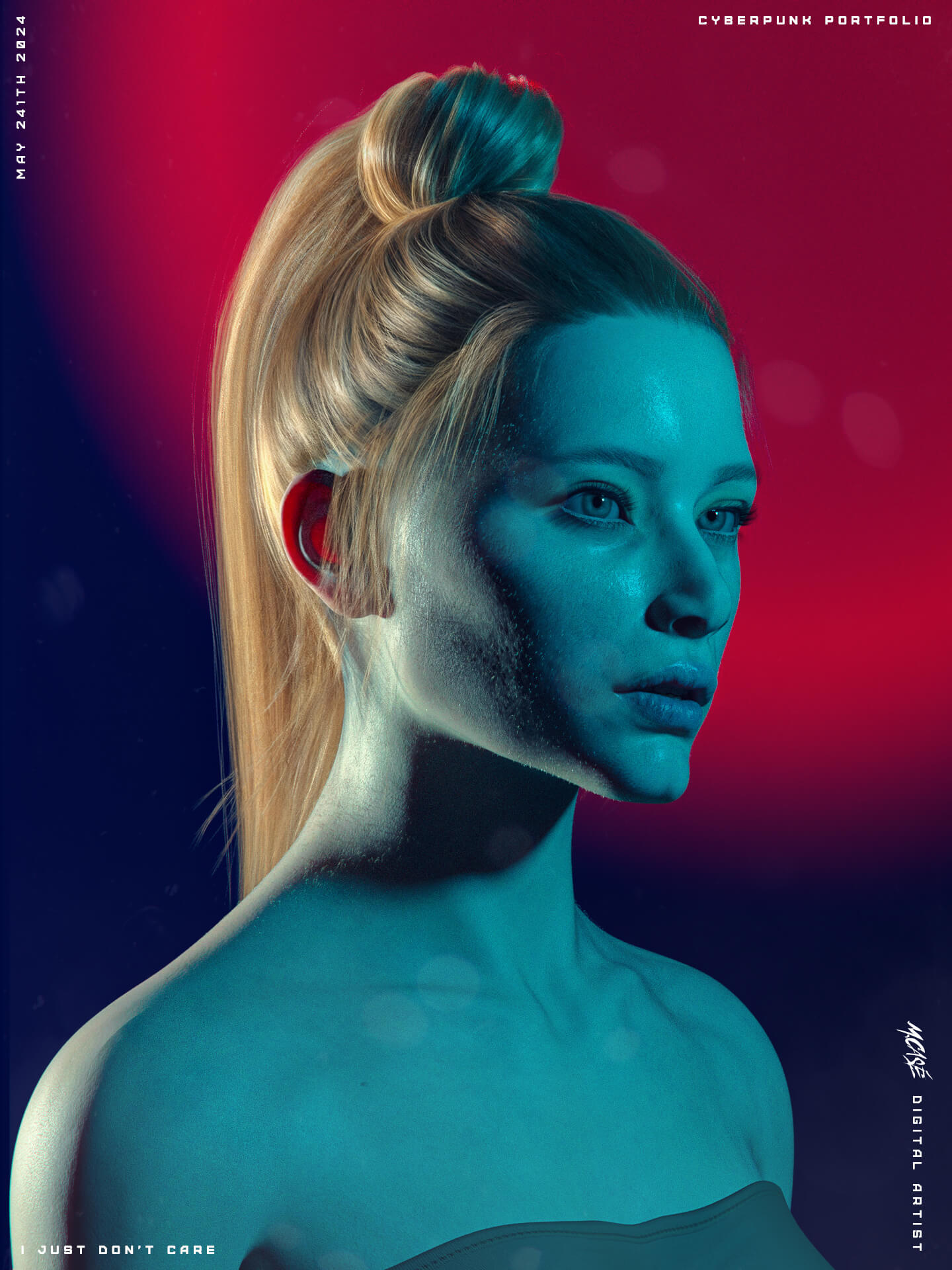 I Just Don't Care: Fades of red and blue | RenderHub Forum