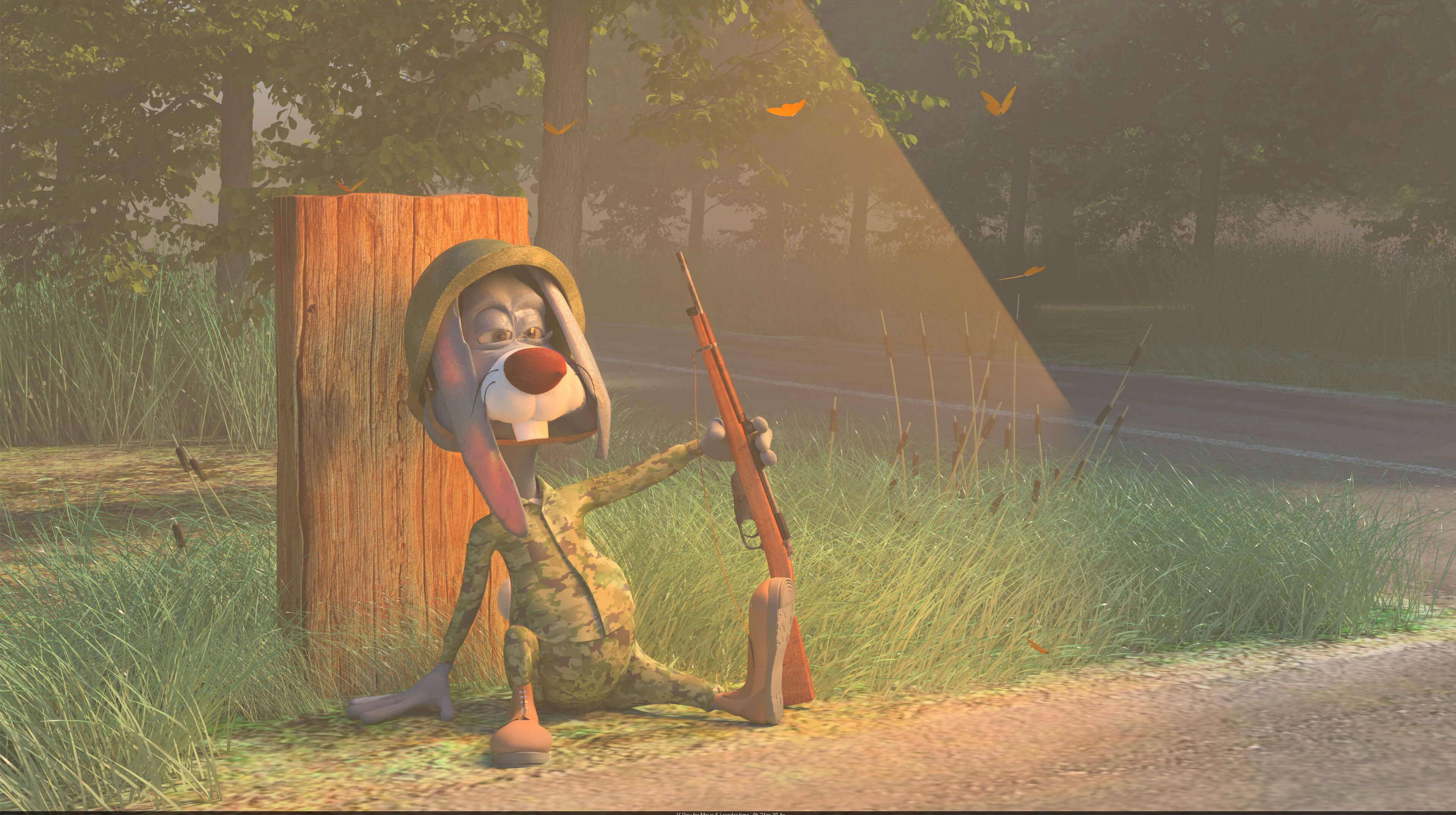 Tired Peter Rabbit THE TIRED RABBIT SOLIDER | RenderHub Forum