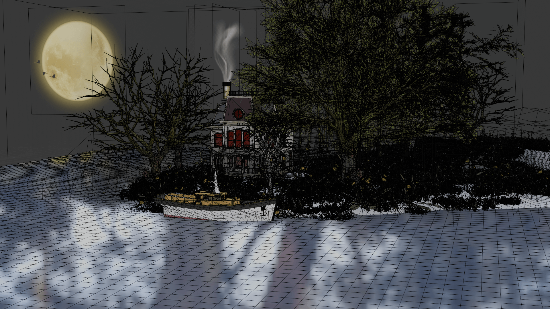 HOROR MANSION REFLECTION | RenderHub Forum