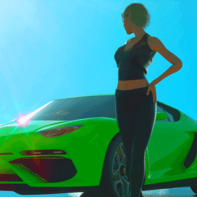 reflecting on a wet road