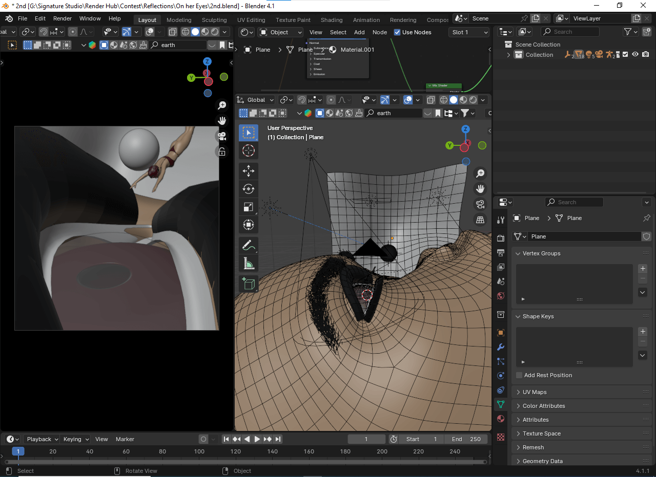 I want to Swim inside her Eyes | RenderHub Forum