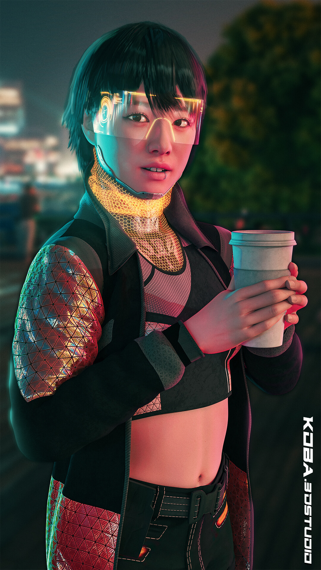 NIght City Cyber Reflections | RenderHub Forum