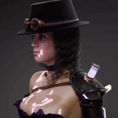 Steampunk Lady of the Night