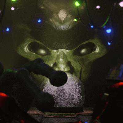 Christmas Wardrobe And The Stranger From Mars