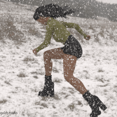 Caught in the blizzard