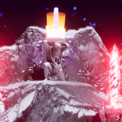 Crystal at the Frozen Cliff