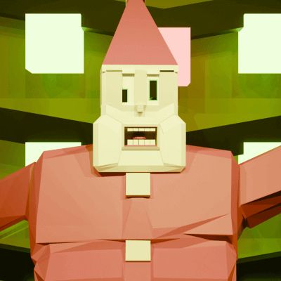 Santa high on mushrooms