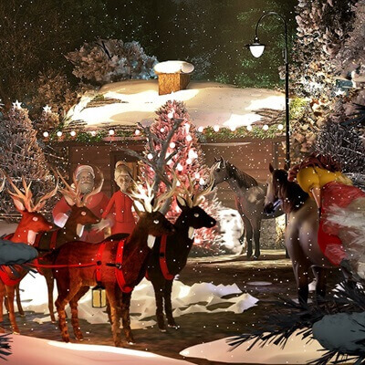Its good to be back in Santas Home