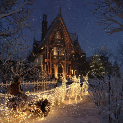 Baba Yaga has stolen the magic sleighs and is taking them to