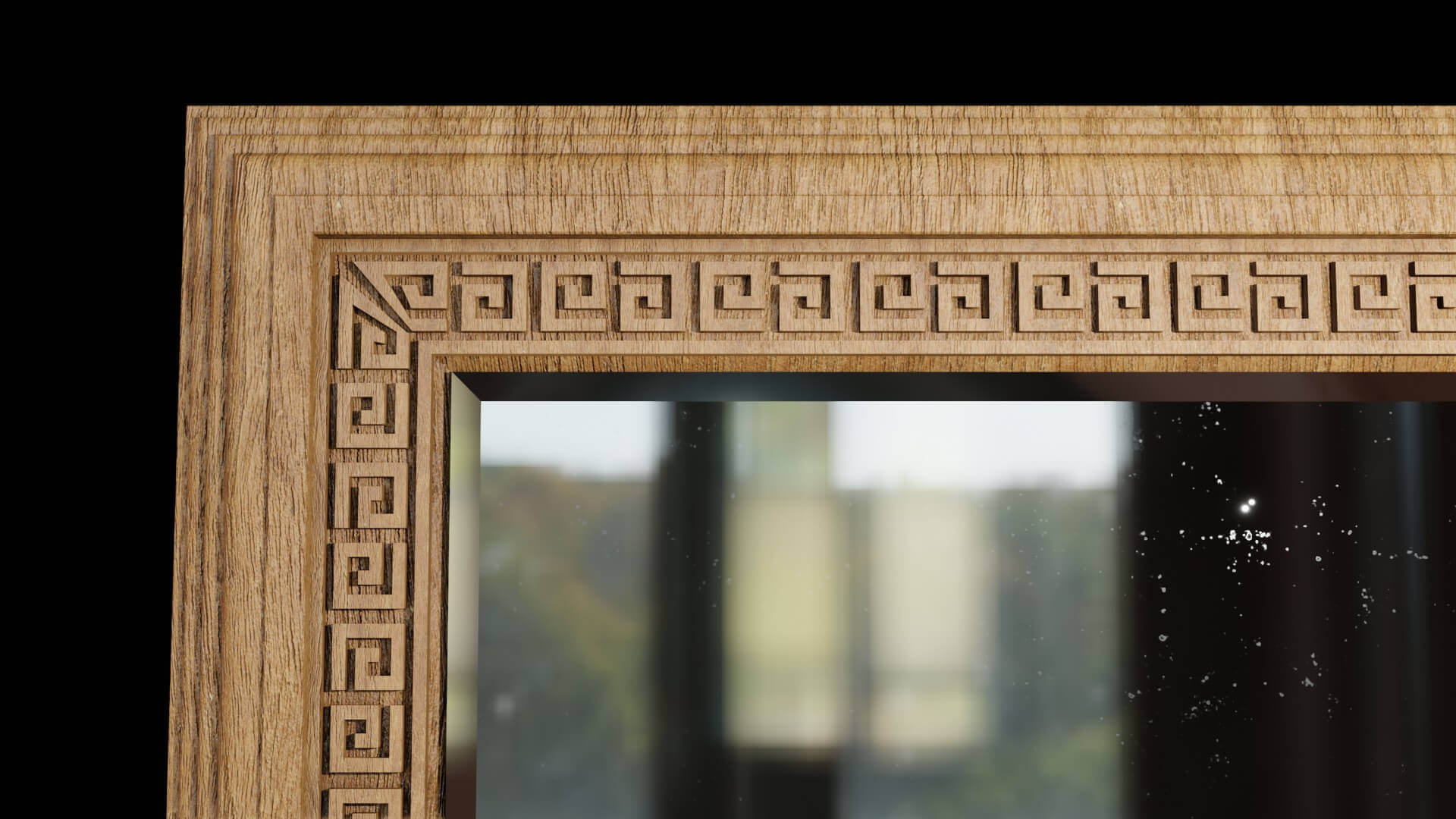 Wooden Mirror 3D Model by CGHawk | RenderHub Forum