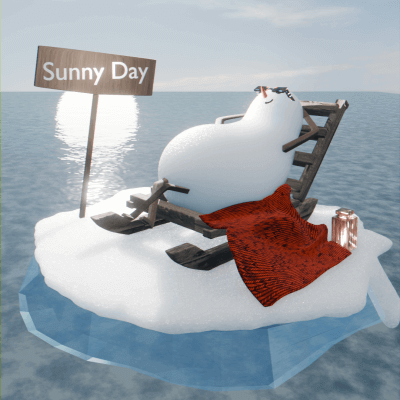 Sunny Snowman
