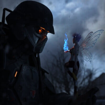 The Cyborg Trooper and the Fairy