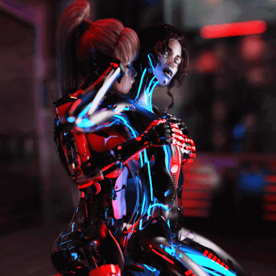Cyborg Couple Love - Citygxds Entry 1