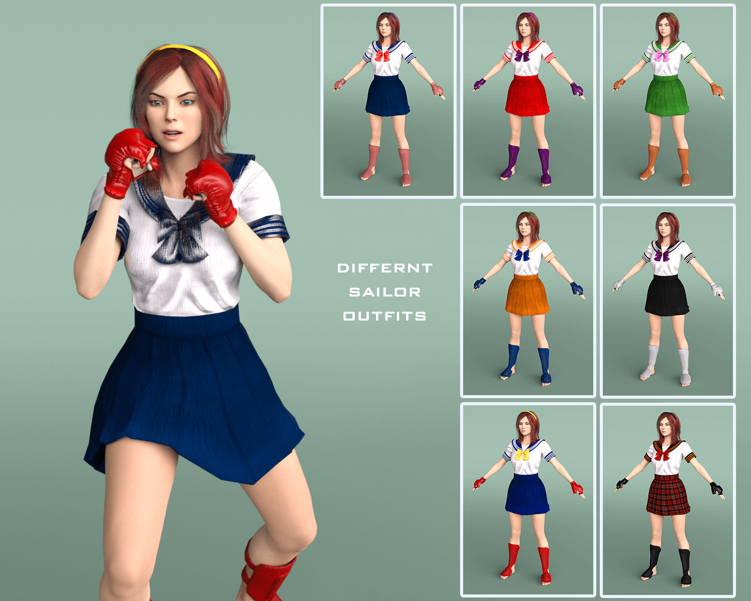 Sailor Moon Fighting For Genesis 9 and Genesis 8_ Discounts | RenderHub ...
