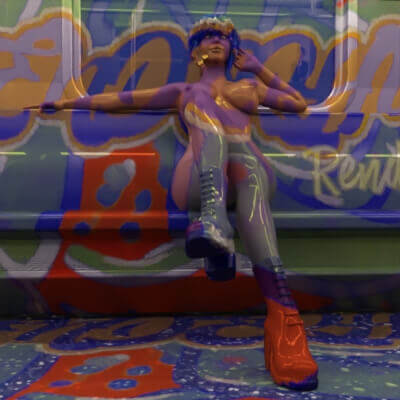 Graffiti Girl Shine