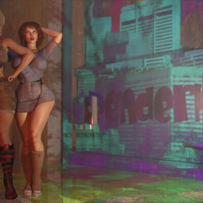 Graffiti Girls Lila and Keli Our Playground