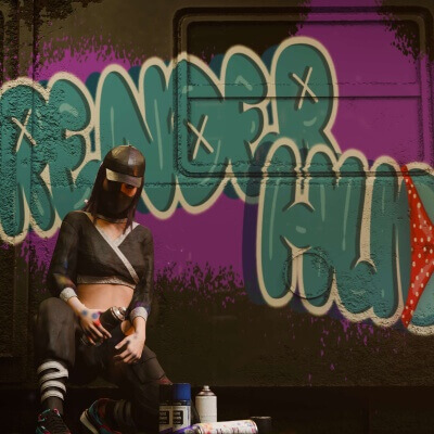 Abandoned Train Graffiti