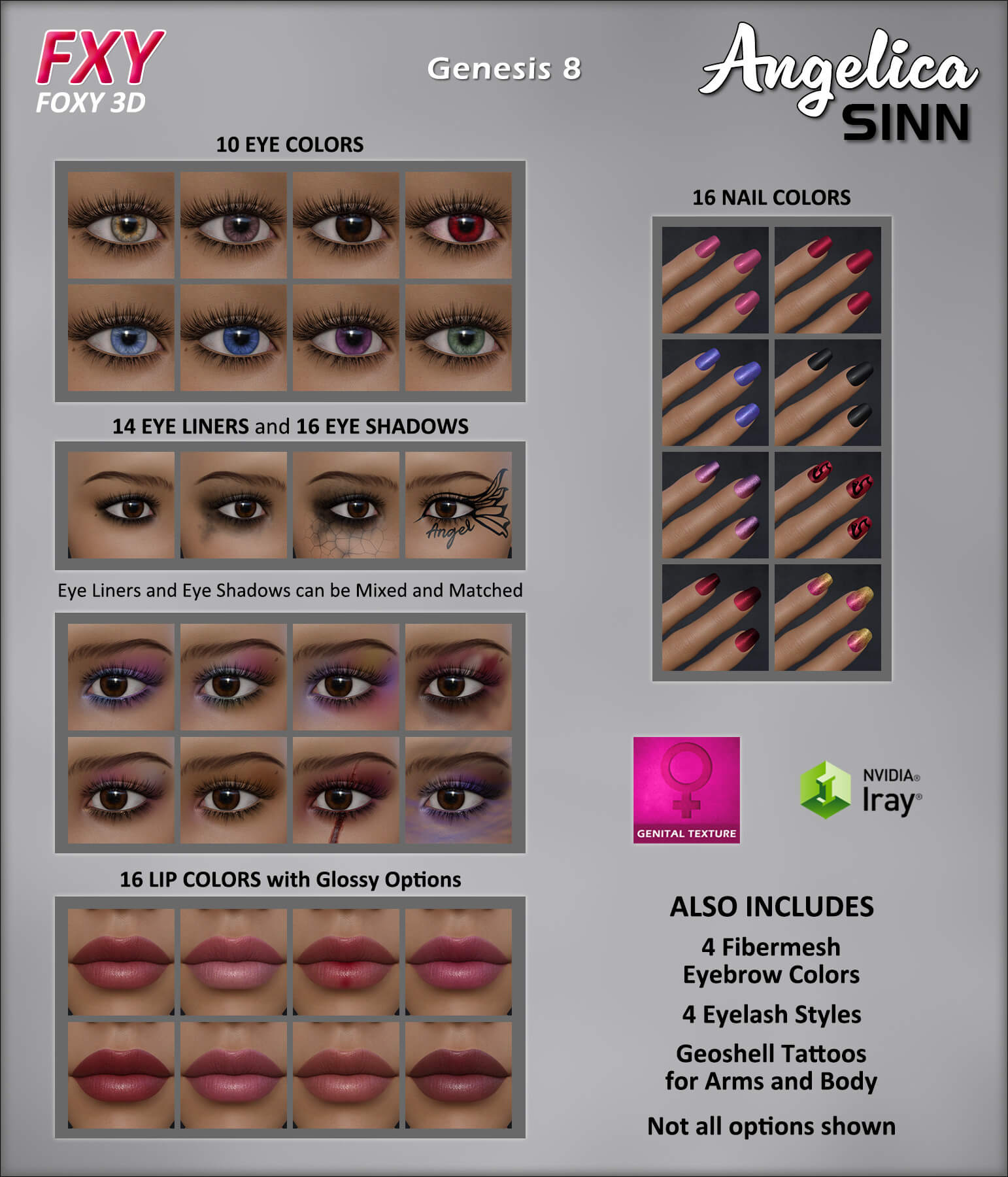 FXY Angelica Sinn for Genesis 8 Female - Daz Content by Foxy 3D