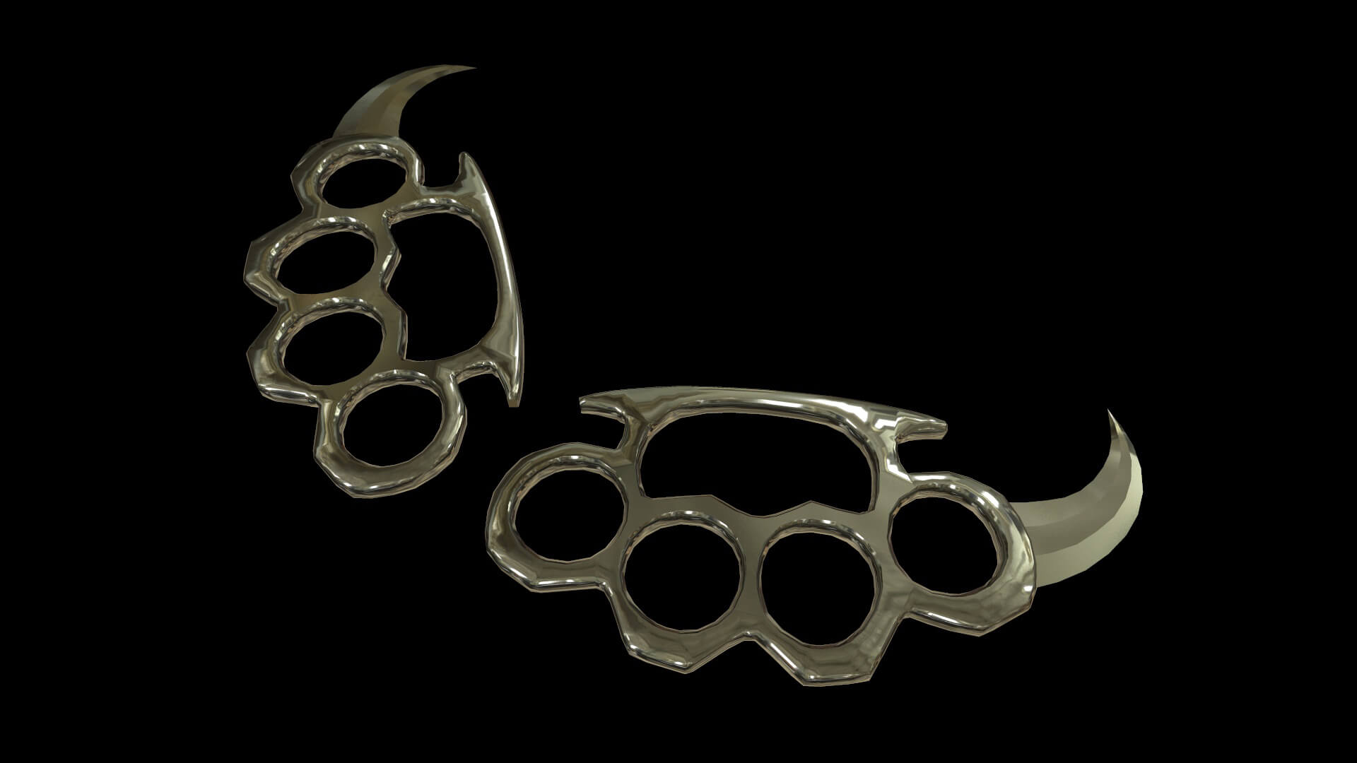 Karambit Brass Knuckles 3D Model by Franklin Fireheart