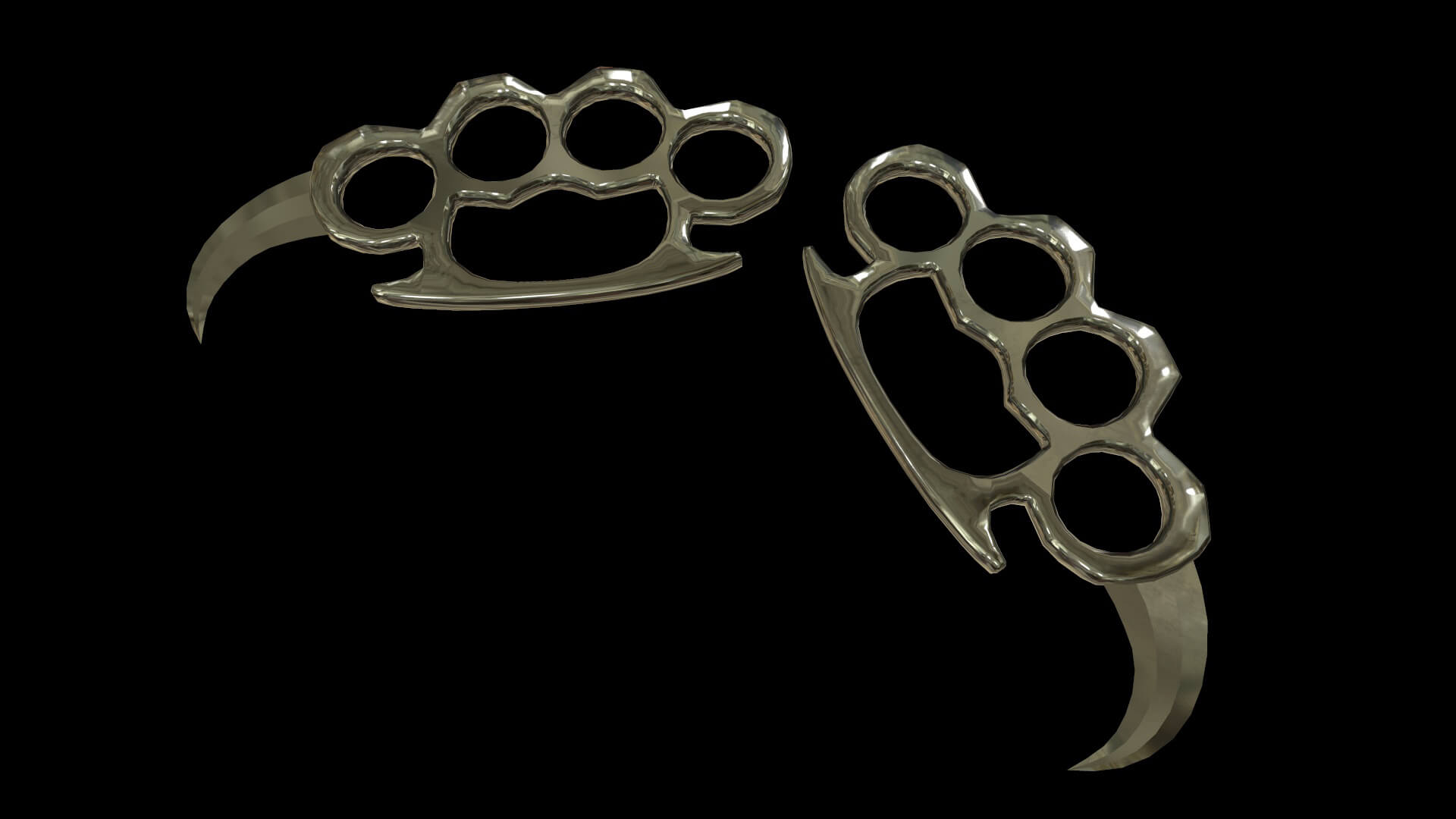 Karambit Brass Knuckles 3D Model by Franklin Fireheart