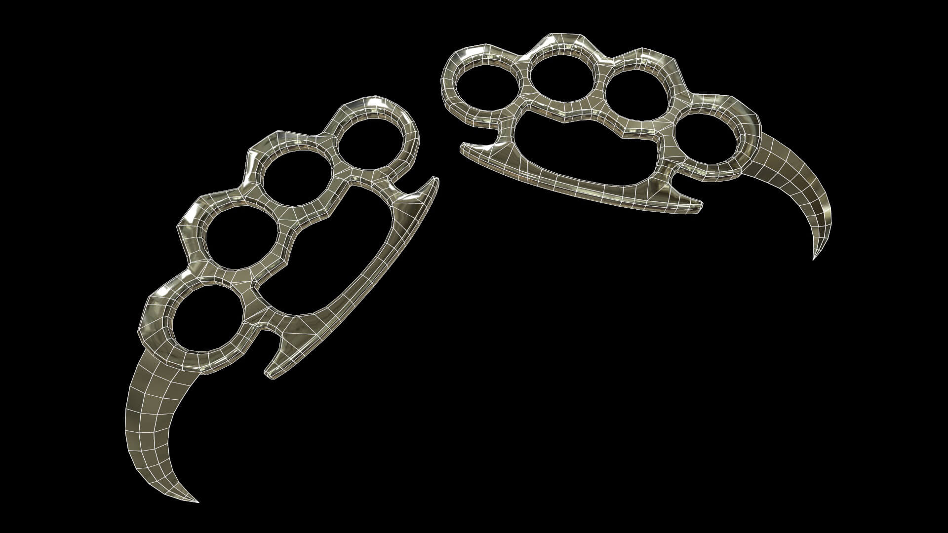 Karambit Brass Knuckles 3D Model by Franklin Fireheart