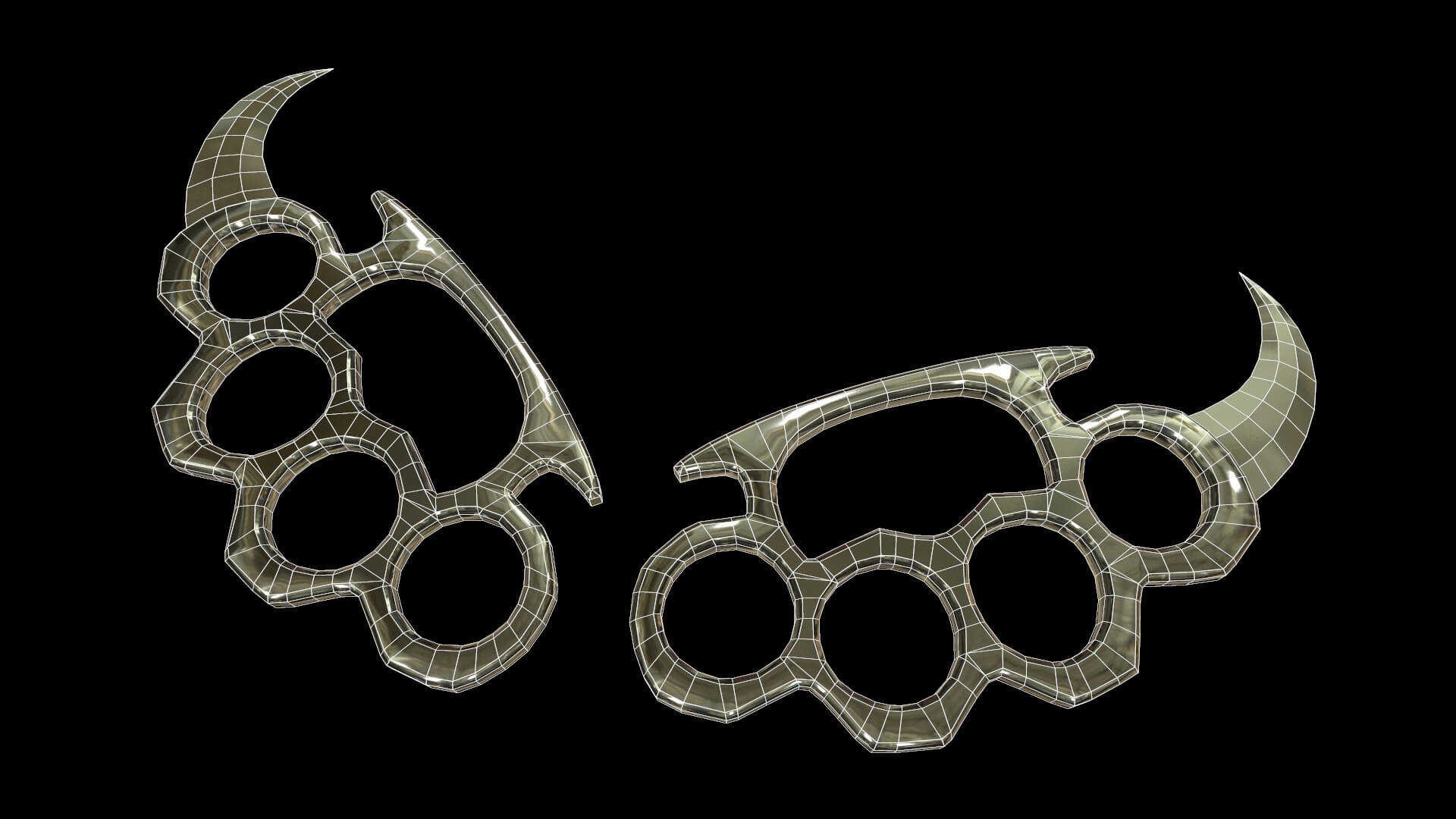 Karambit Brass Knuckles 3D Model by Franklin Fireheart