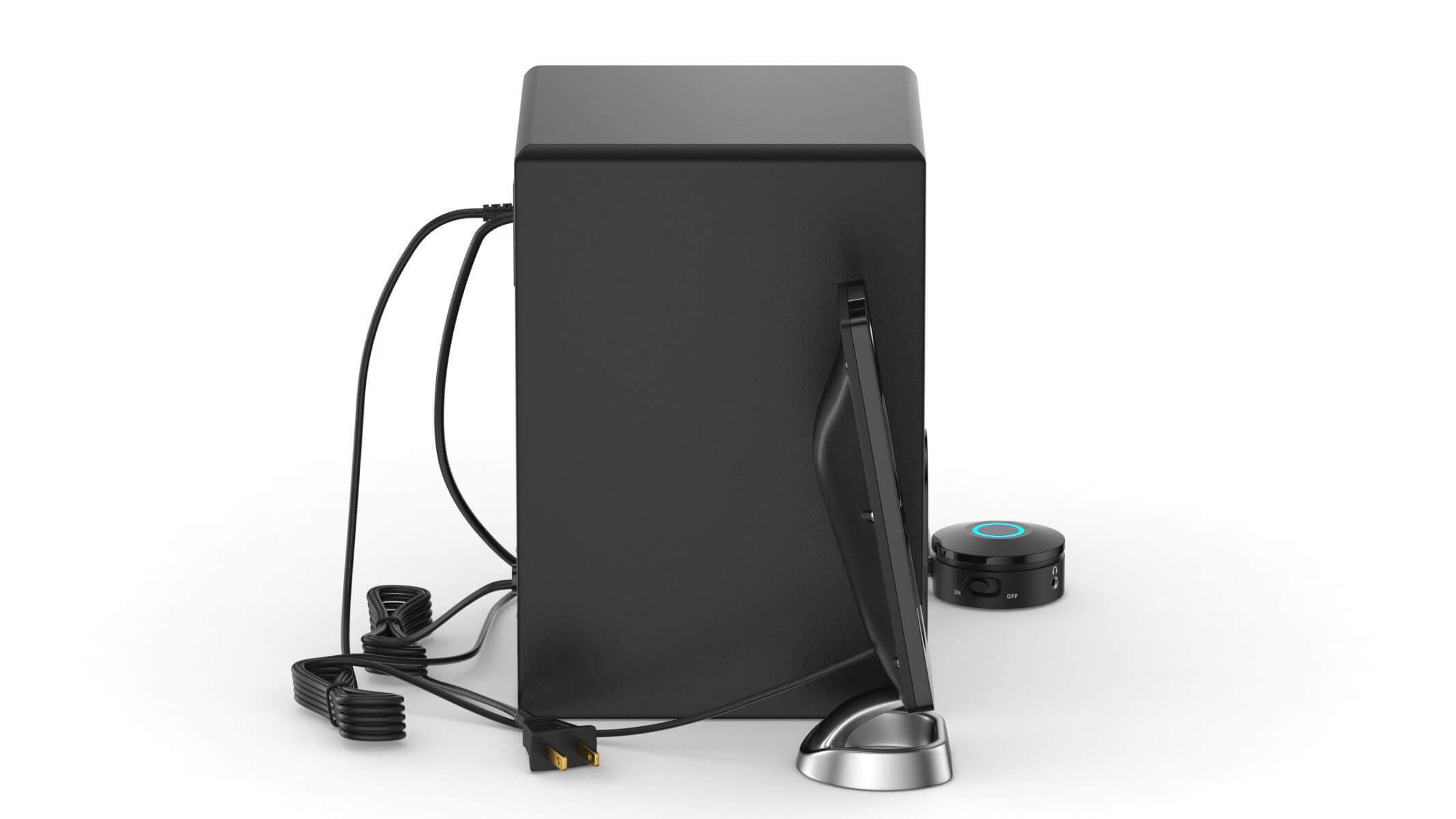 2.1 Speaker Sound System With Subwoofer and Control Pod - 3D Model by ...