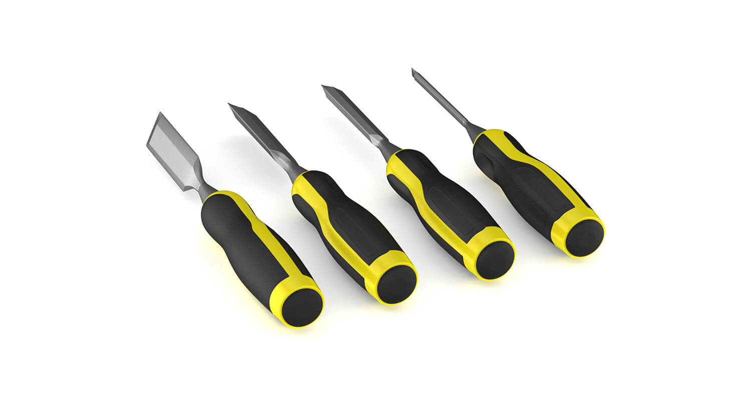 MECHEER 4-Piece Wood Chisel Set: Tools For Woodworking - Best - View #2