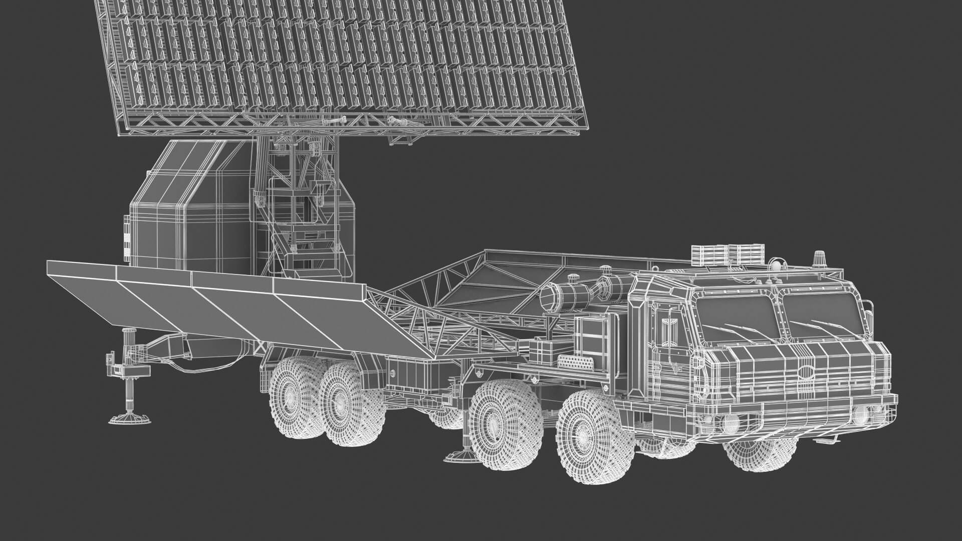 55Zh6Me Nebo M RlmDe LBand Radar System 3D Model by frezzy