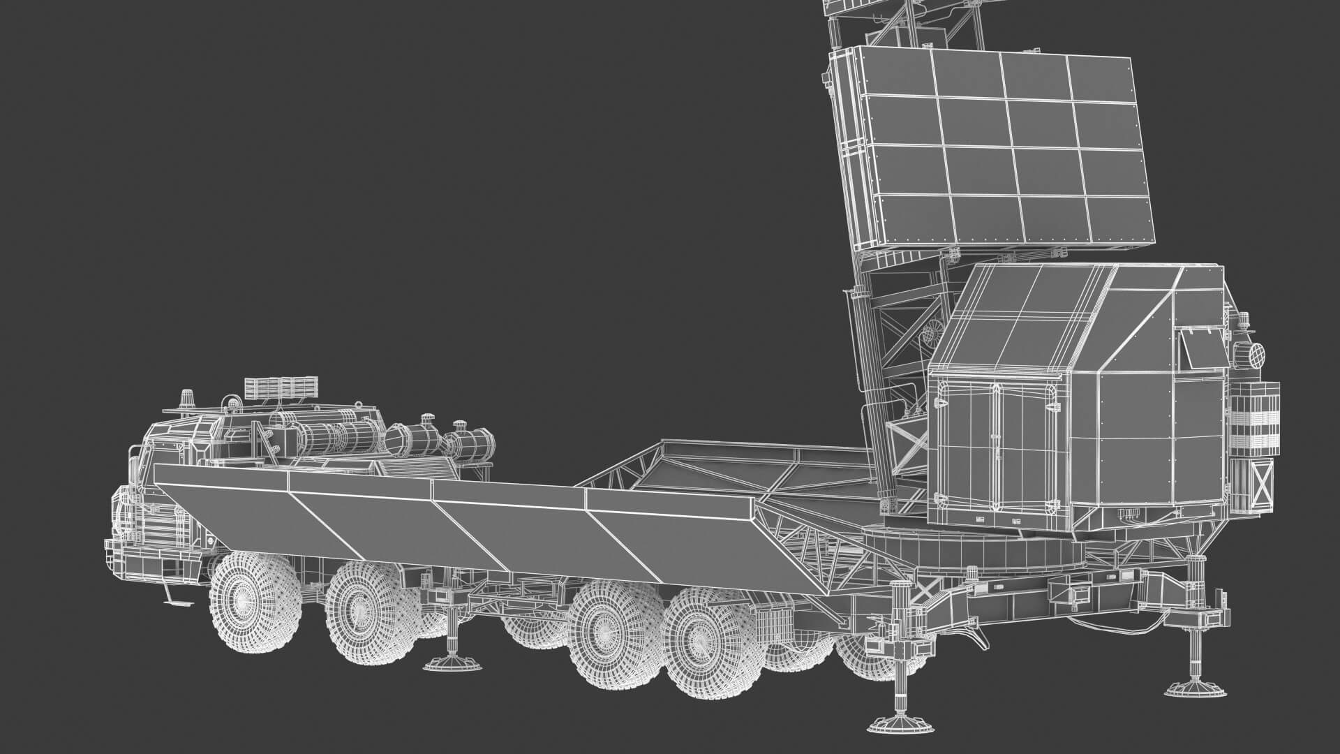 55Zh6Me Nebo M RLMS LBand Radar System 3D Model by frezzy