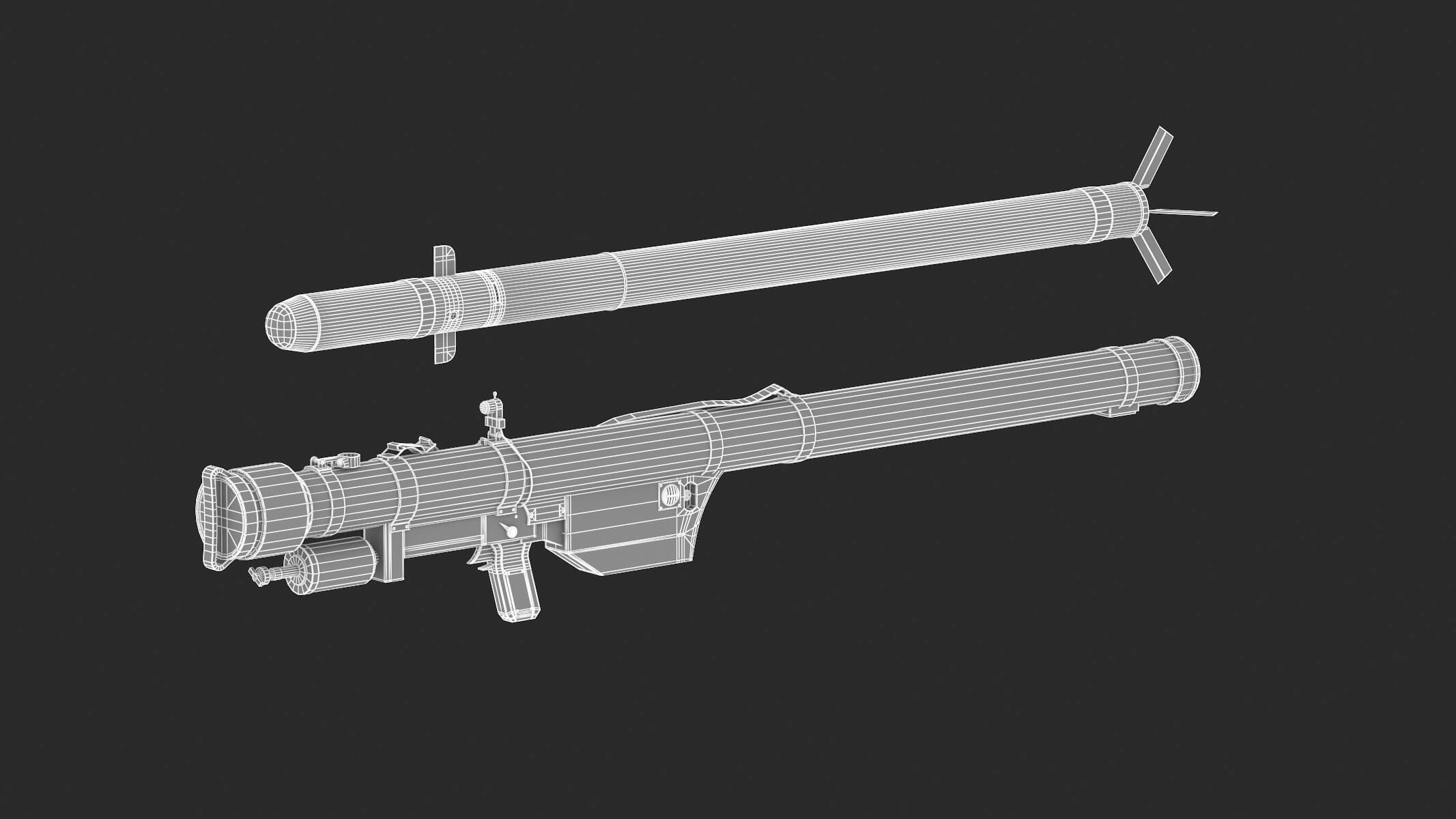 9K32 Strela-2 3D Model by frezzy