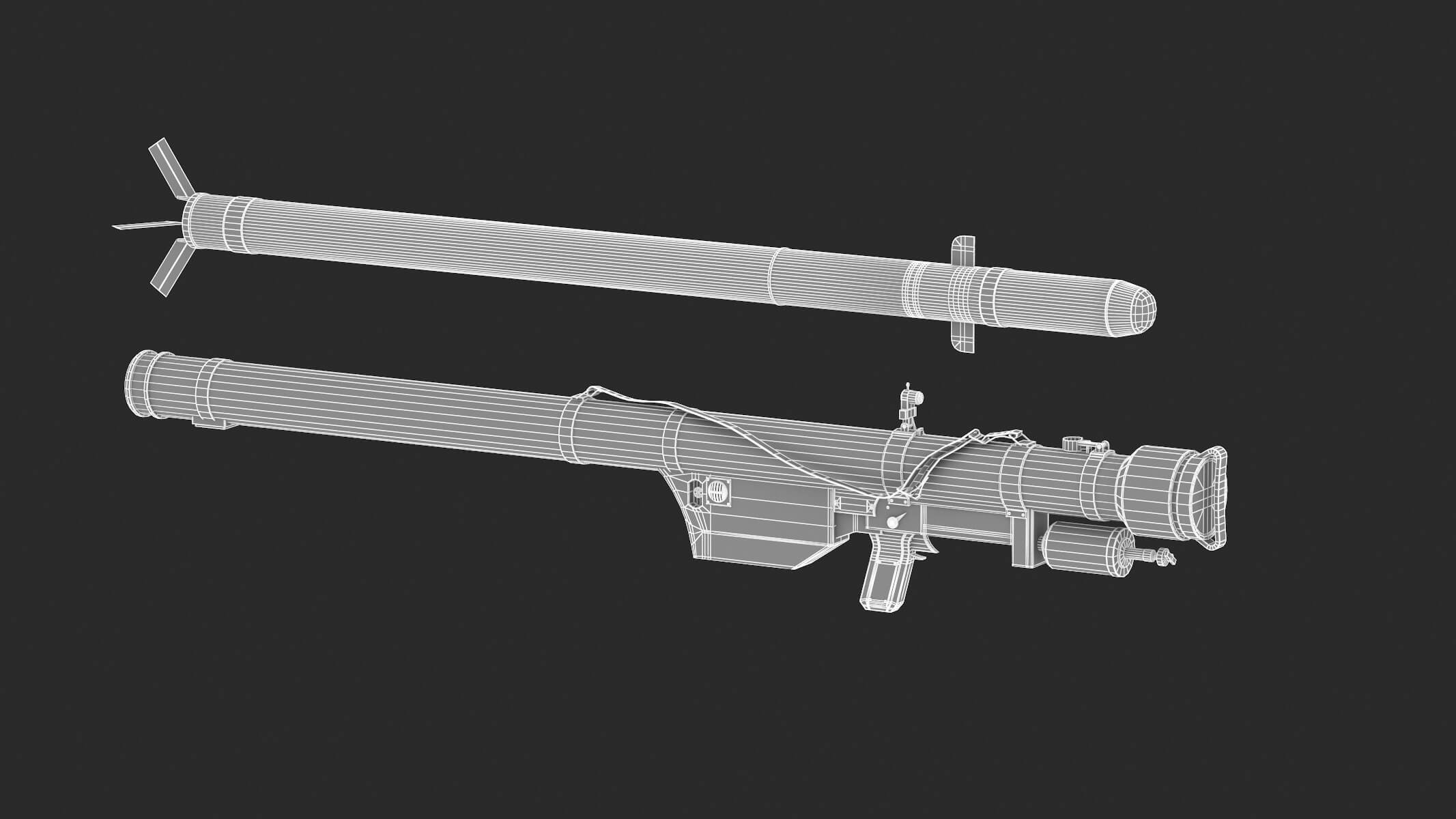 9K32 Strela-2 3D Model by frezzy