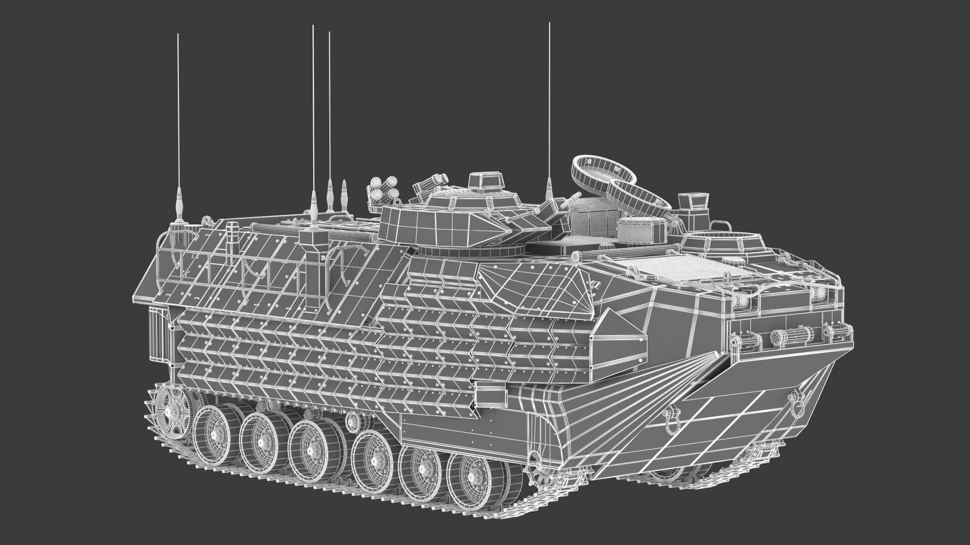 AAVP-7A1 Assault Amphibious Vehicle 3D Model by frezzy