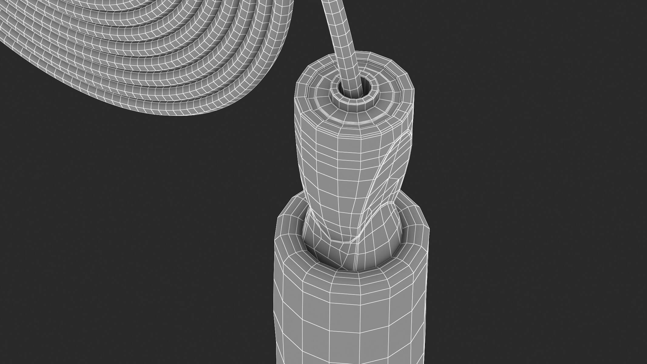 Adjustable Steel Wire Jump Rope 3D Model by frezzy