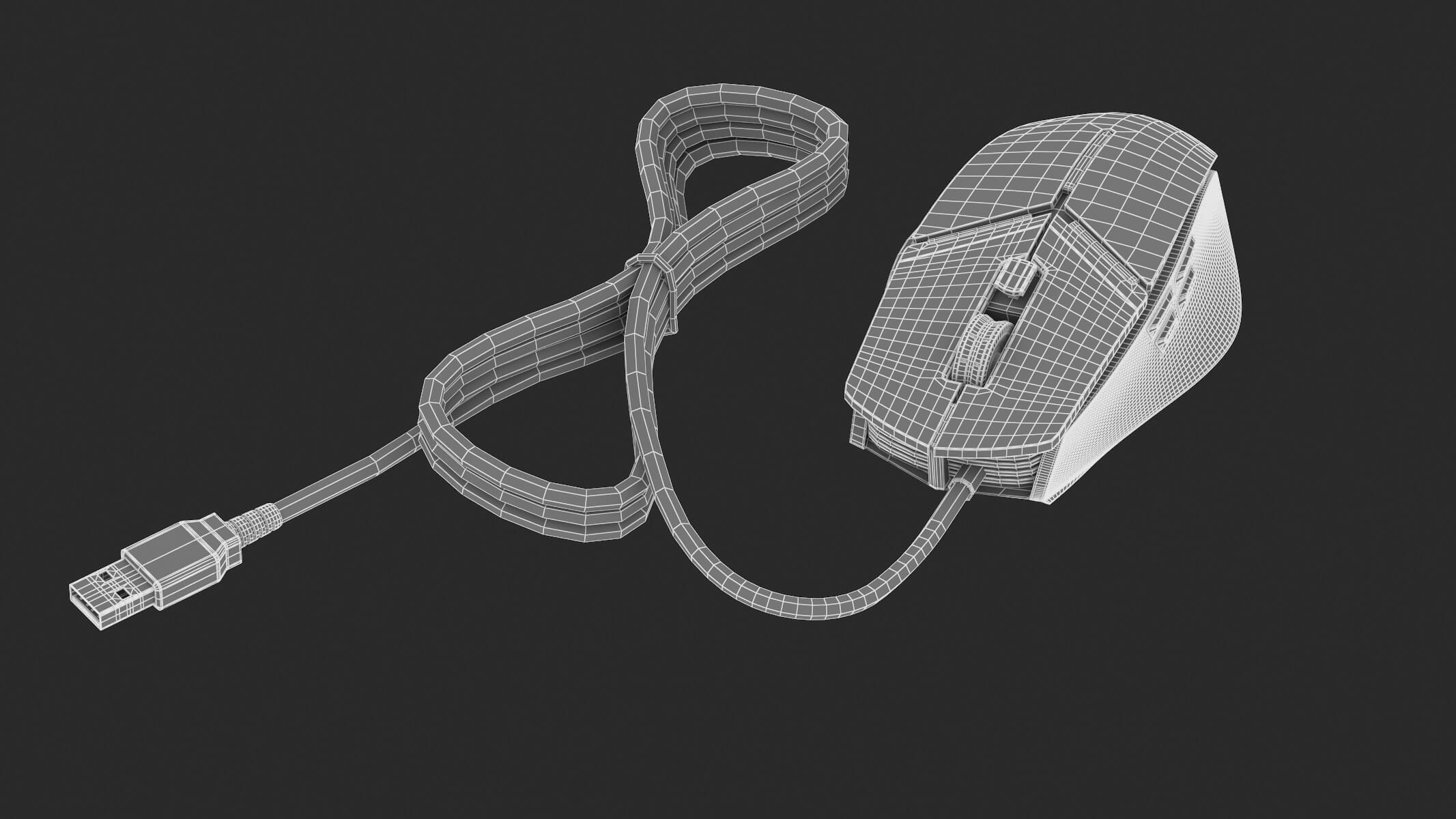 Alienware Elite Gaming Mouse AW959 3D Model by frezzy