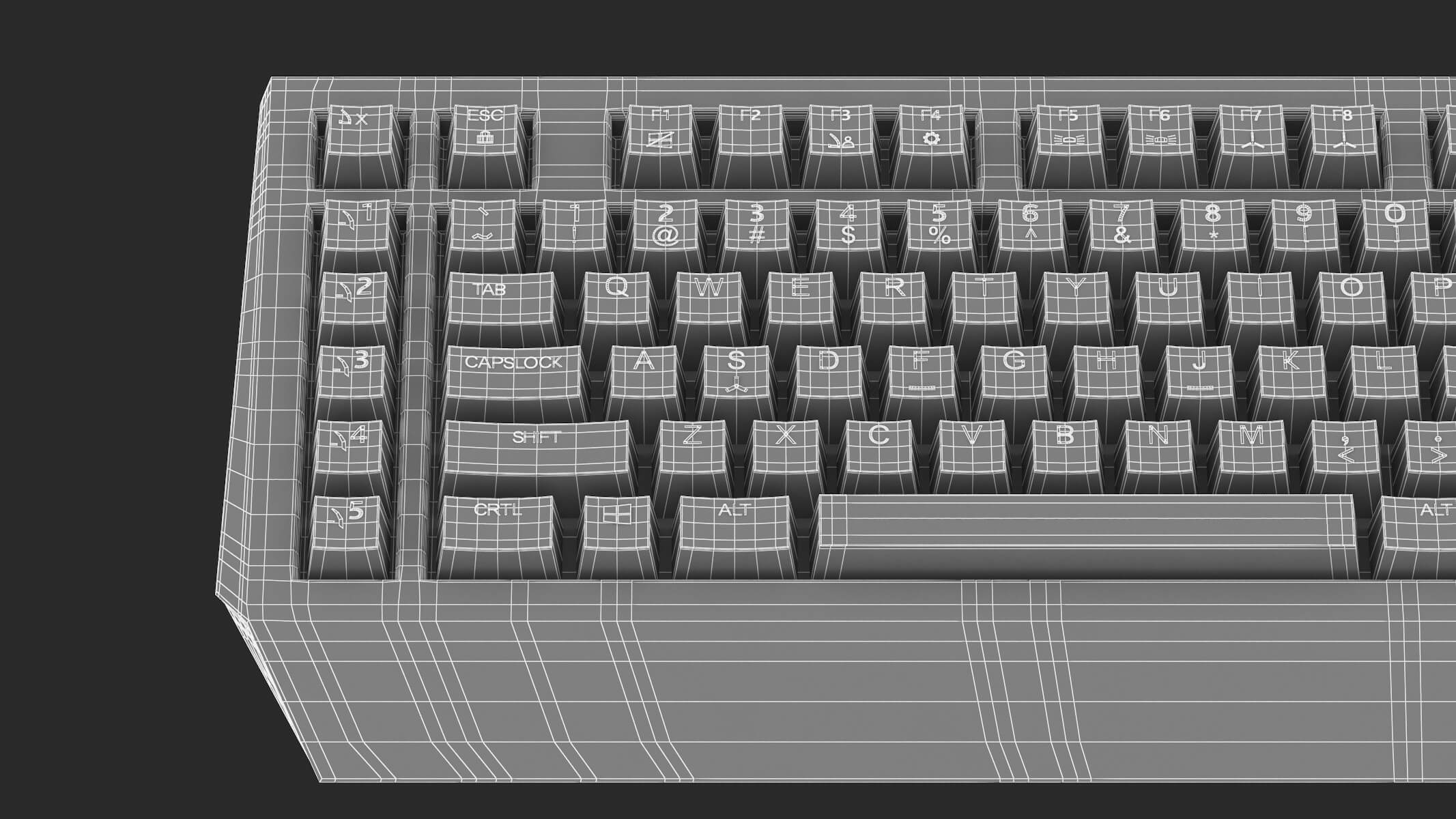 Alienware Pro Gaming Keyboard AW768 - 3D Model by frezzy