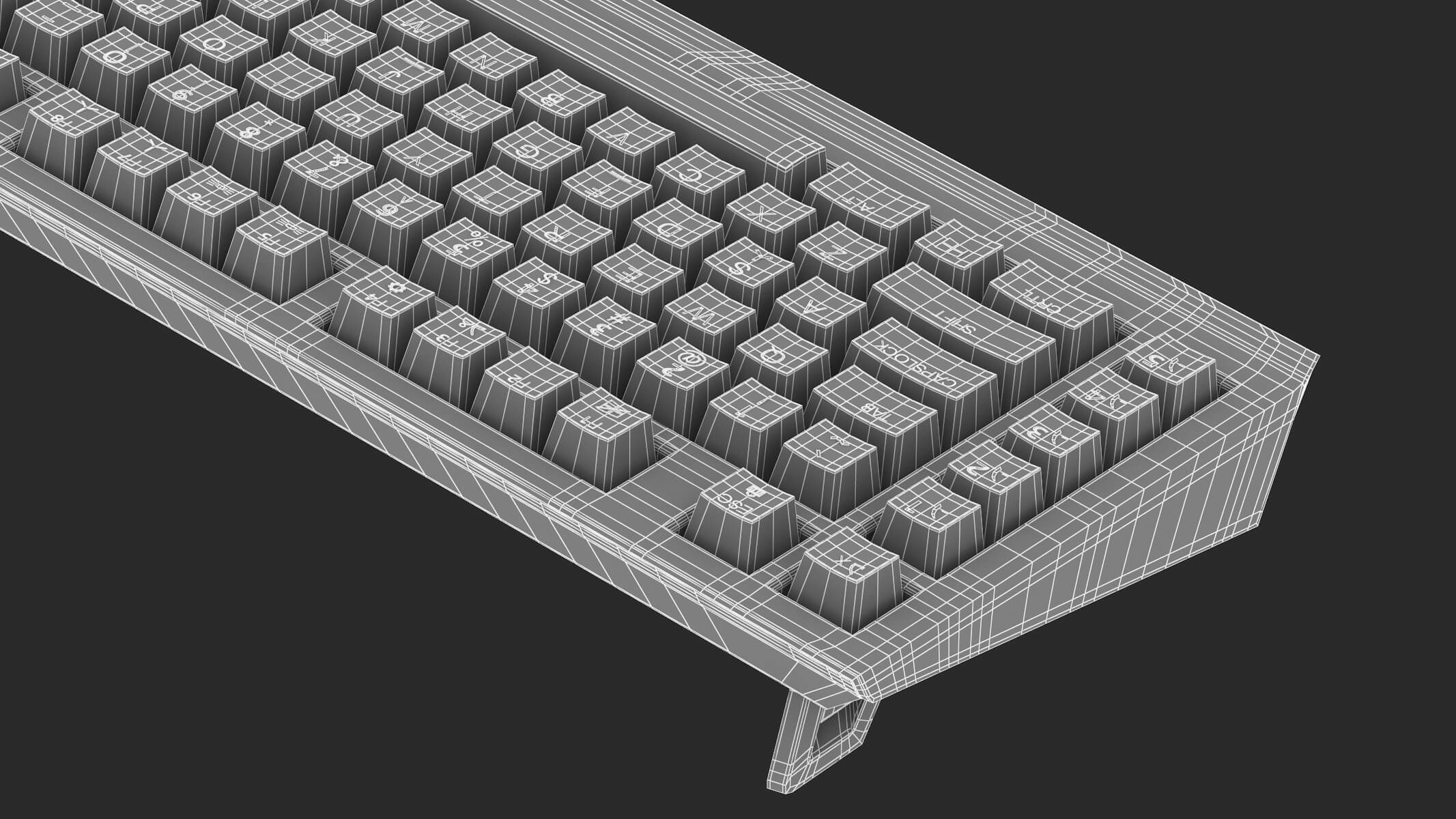 Alienware Pro Gaming Keyboard AW768 3D Model by frezzy