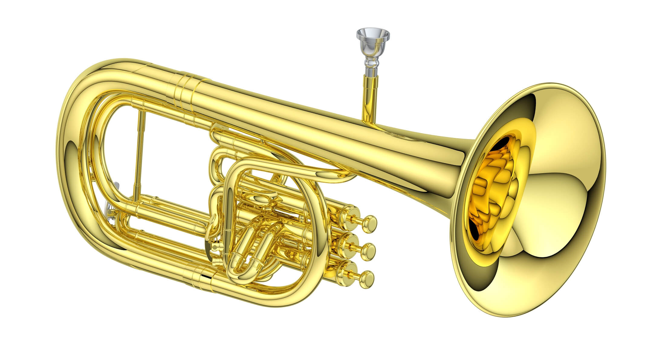 Alto Horn 3D Model by frezzy