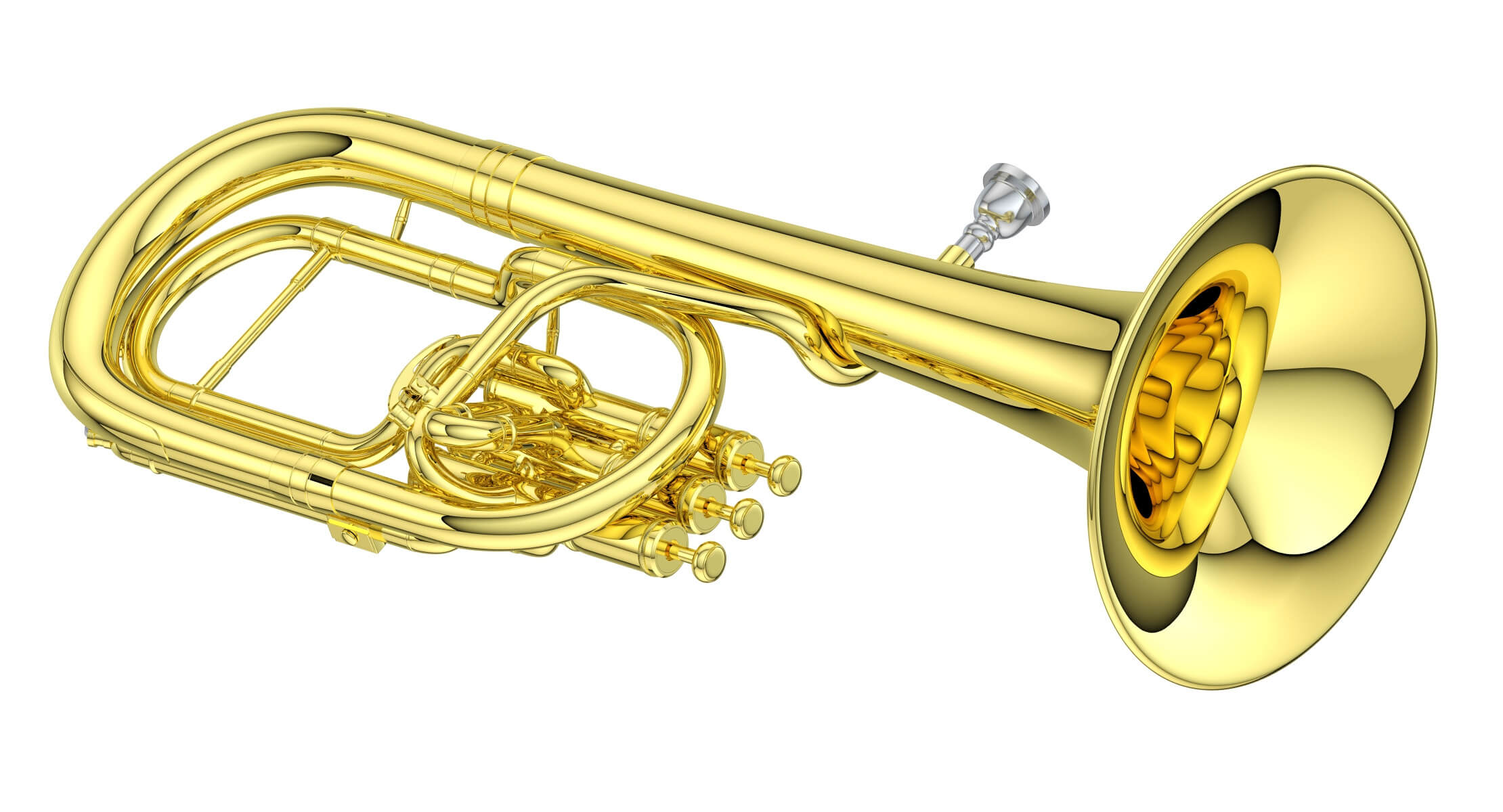 Alto Horn 3D Model by frezzy