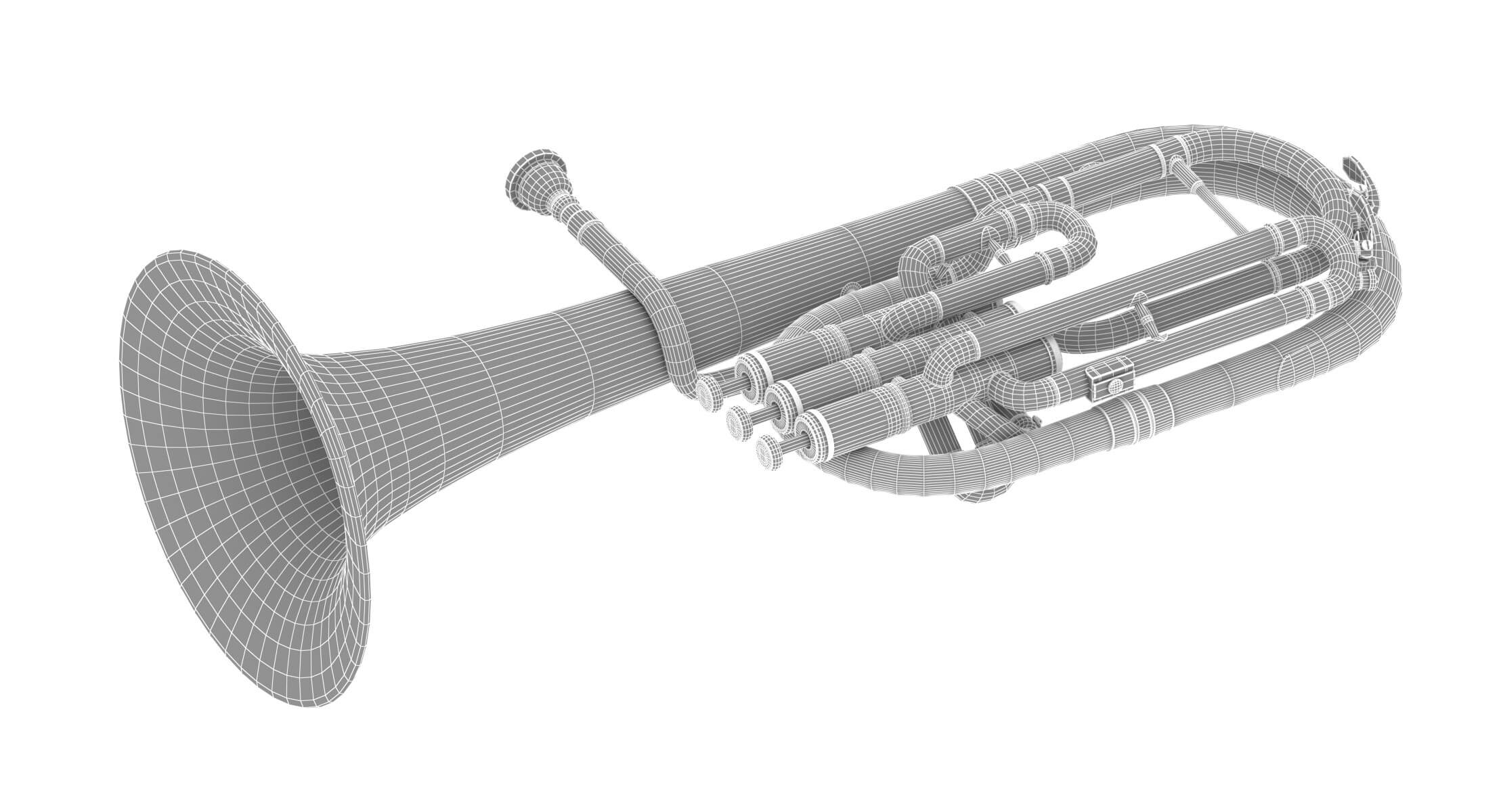 Alto Horn 3D Model by frezzy