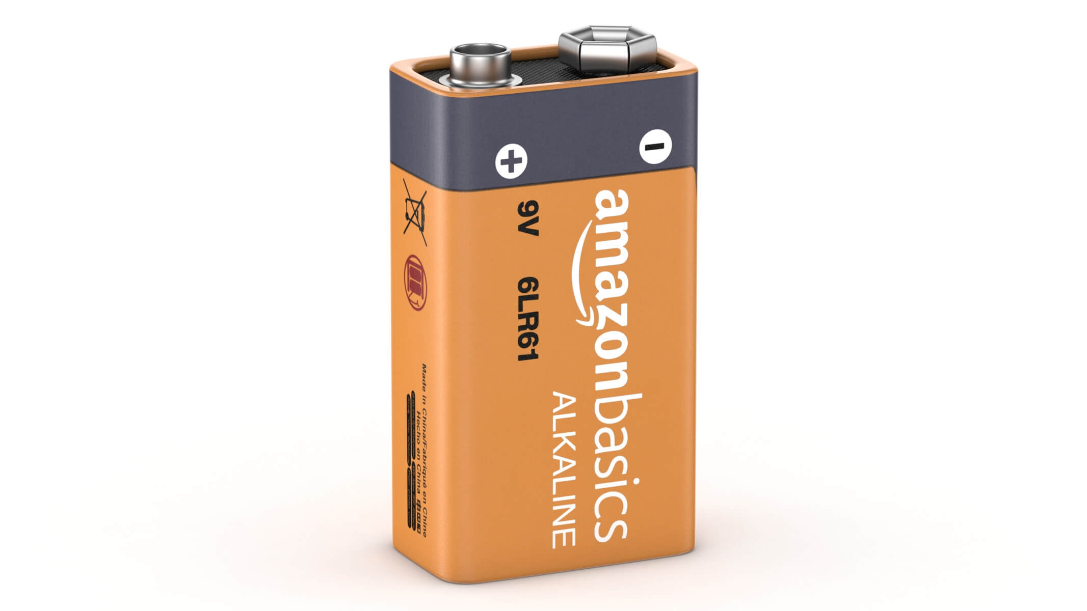 Amazon Basics 9 Volt Battery 3D Model by frezzy