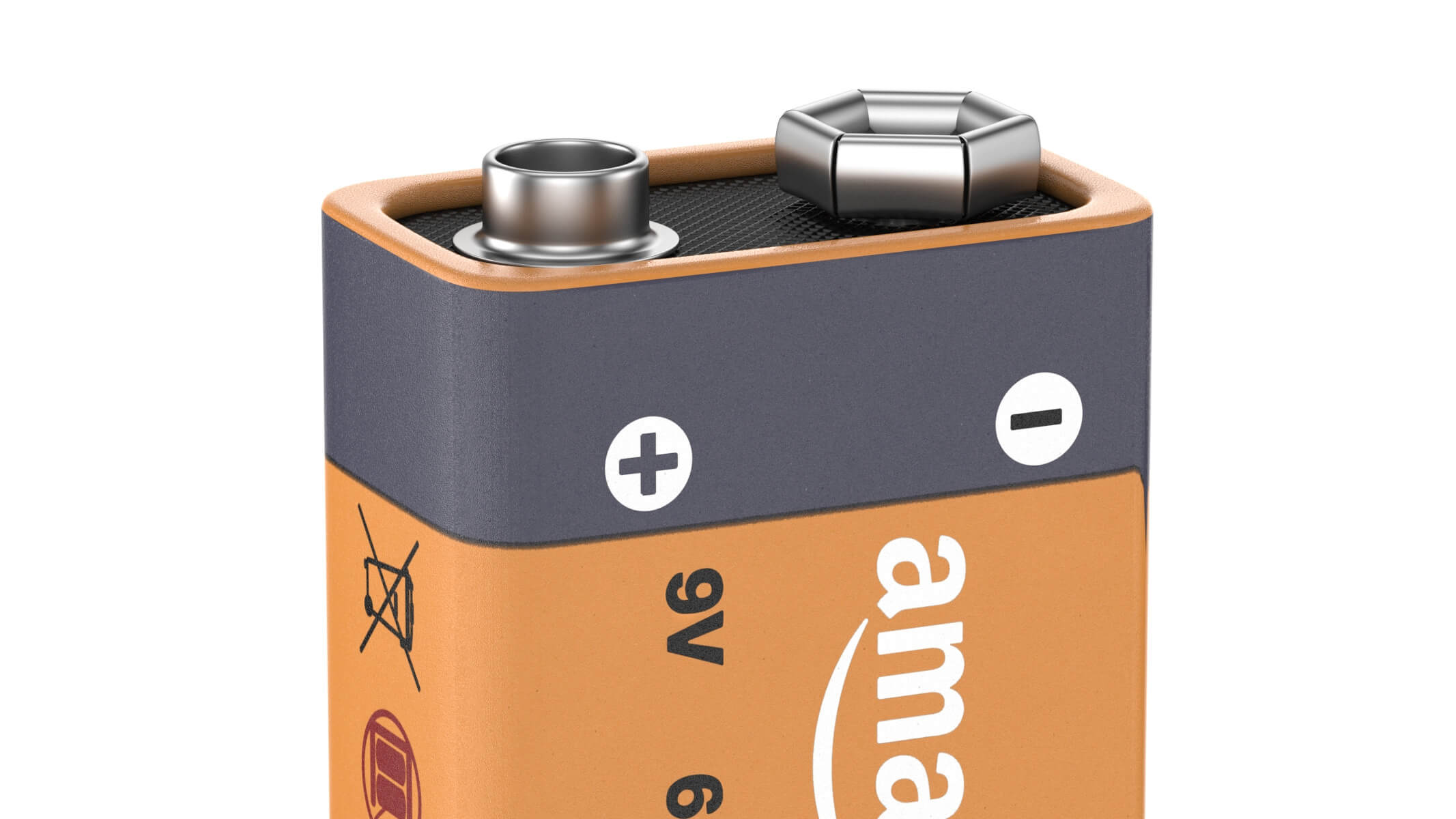 Amazon Basics 9 Volt Battery 3D Model by frezzy