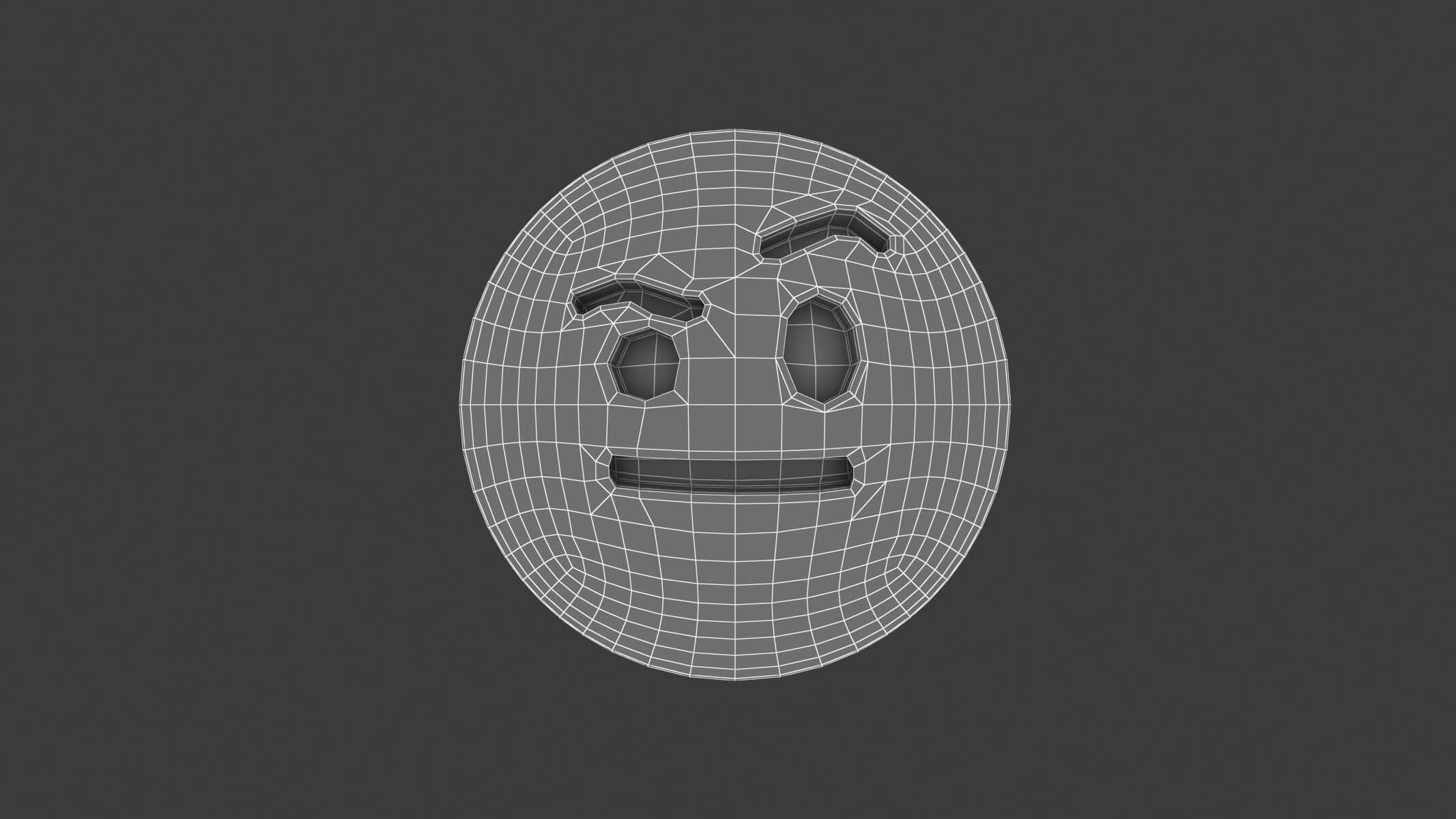 Face With Raised Eyebrow 3D Model by frezzy